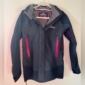 Kathmandu Women's Dark Gray Jacket with Pink Accents